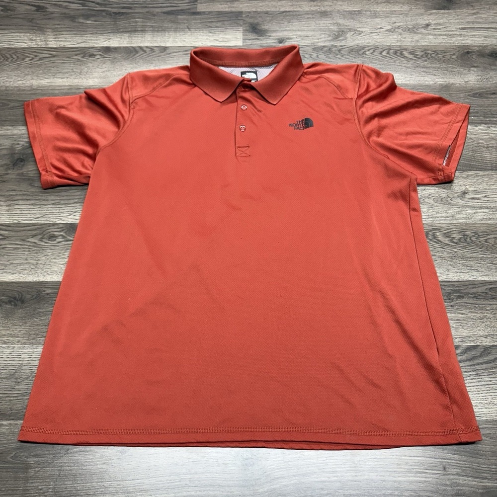 The North Face Flashdry Short Sleeve Polo Shirt (Men's XL) Red Read